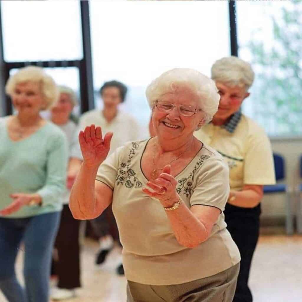 Residents Line Dancing at Saffron