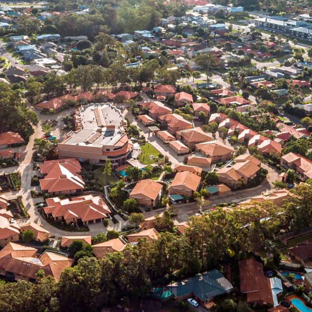 Aerial View of a Retirement Village